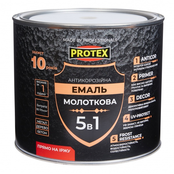 Емаль Protex молоткова Hammer Line мідь шовковистий глянець 2 кг